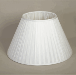 ALEXANDERS FRENCH DRUM ANTUNG LIGHT SILK NARROW PLEAT SHADE